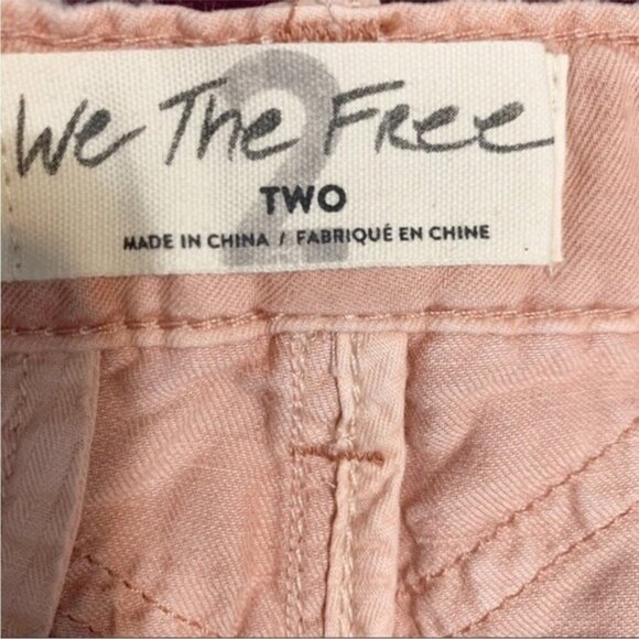 Free People Women’s Utility Braided Rose Shorts - Size 2 - Picture 4 of 5